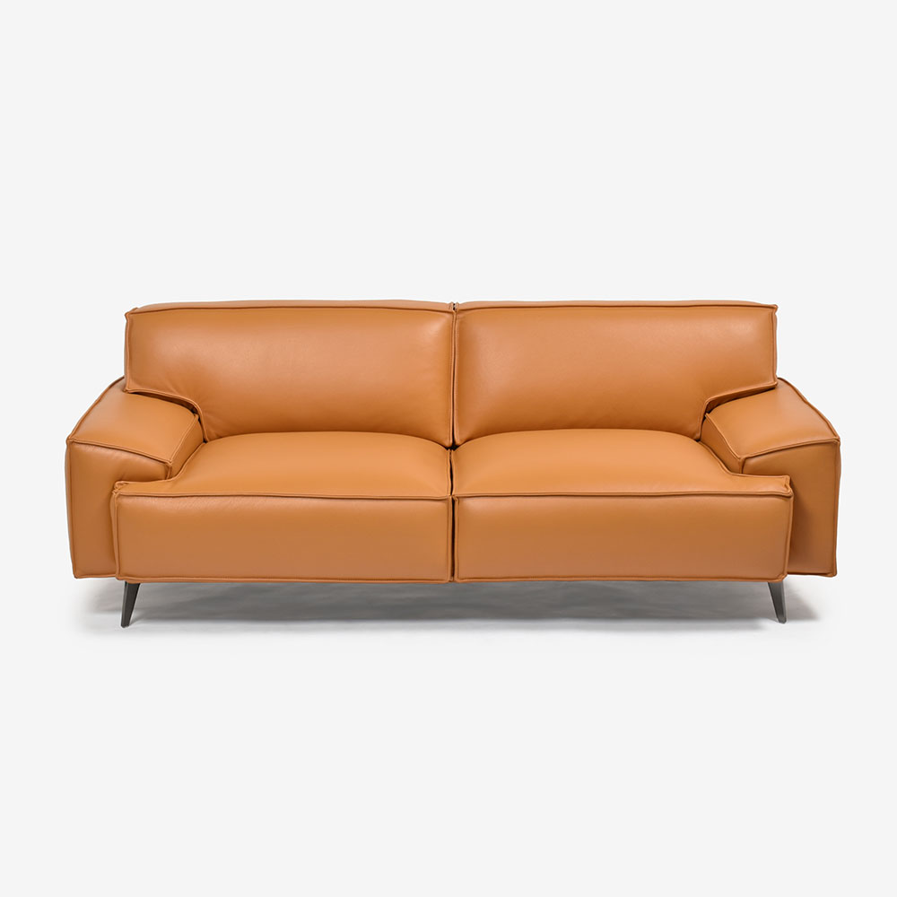 ソファ 3人掛け 「L/S 78(エルエス78)」幅202cm 革#J/S-335E ハニーイエロー色【セール対象品のため22%OFF】【お手入れキットの特典付き】