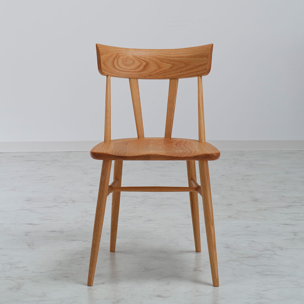 ダイニングチェア「シン2 SLC-204 NA」板座 レッドオーク材