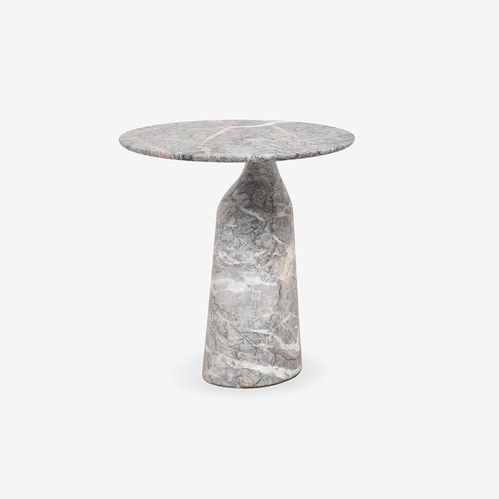 PoltronaFrau(ポルトローナ・フラウ)サイドテーブル「Ilary イラリー 52」丸52cm 大理石フィオールディペスコ