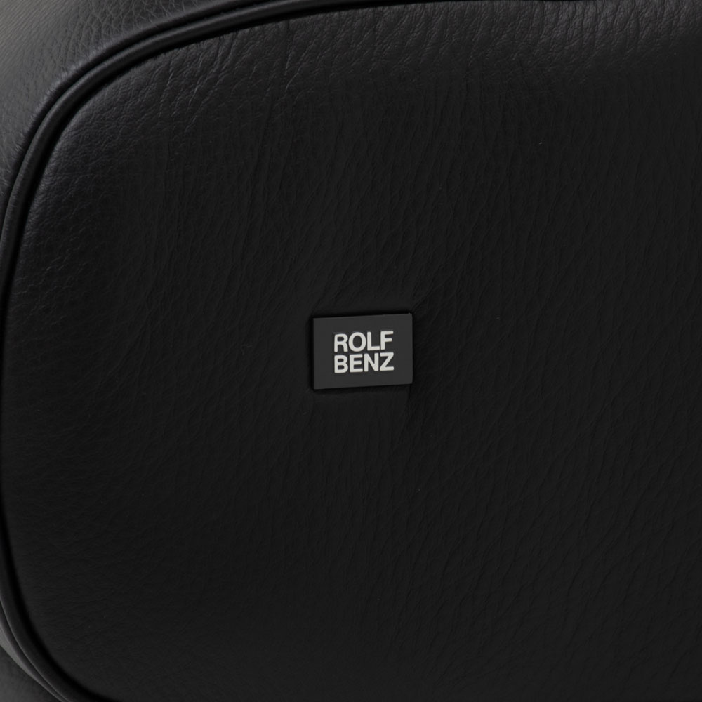 ROLF BENZ（ロルフベンツ）ラブソファ「6500/182」革 ブラック色