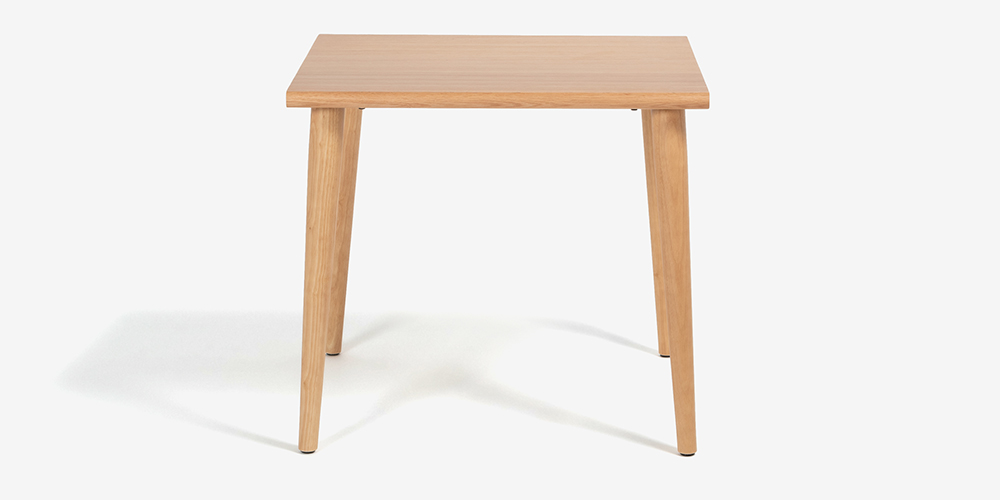 ダイニングテーブル「ユノ3」幅80cm レッドオーク材 ホワイトオーク色 