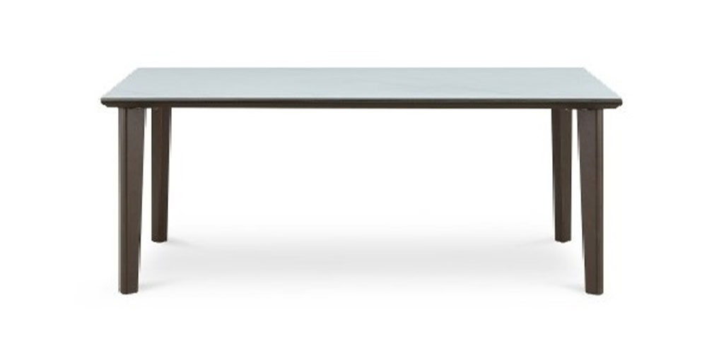 ダイニングテーブル「GT」4本脚タイプ ガラス天板 全4色 全2サイズ 