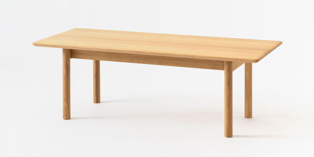 【メイン画像】リビングテーブル「SATSUKI」FP105TN」幅125cm ホワイトオーク材 OU色