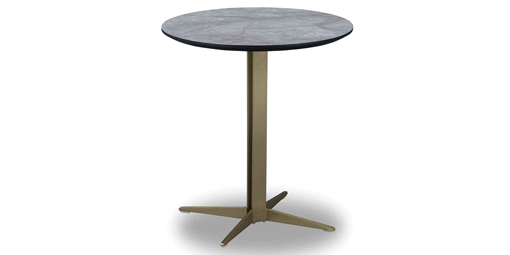 サイドテーブル（丸形）「イタレーヌ」幅500 プレシャスGY色