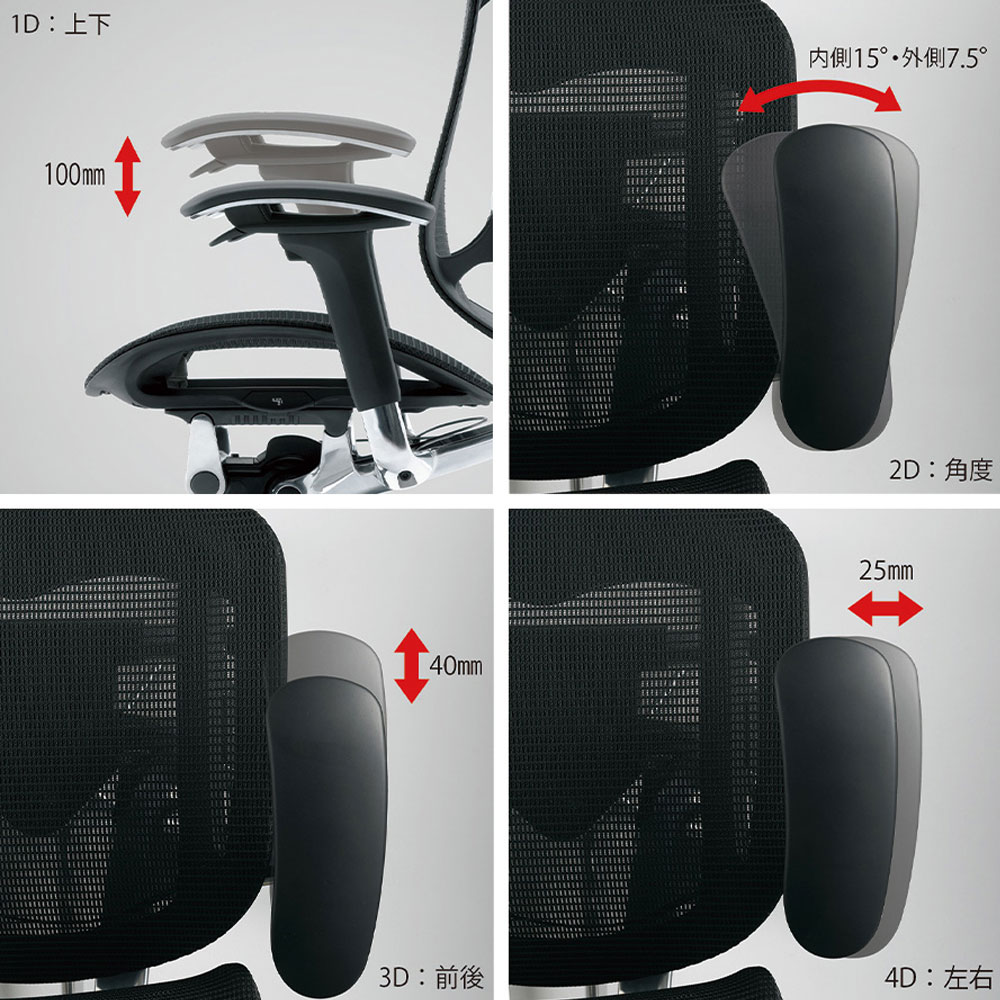 オカムラ コンテッサ セコンダ オカムラ 固定肘 座メッシュ ハンガー付き 大型ヘッドレスト シルバーフレーム ブラックボディ オフィスチェア 完成品  椅子 CC46YR CC46GR オフィスチェア