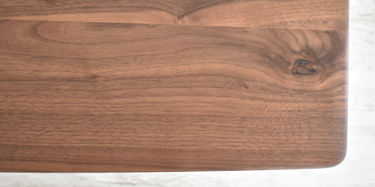 起立木工 テーブル「ラディウス」ウォールナット材 セラウッド塗装 全4 