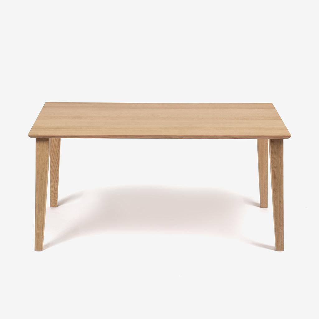 ダイニングテーブル「フィル3」 レッドオーク材ホワイトオーク色 角型天板 角脚 幅180cm