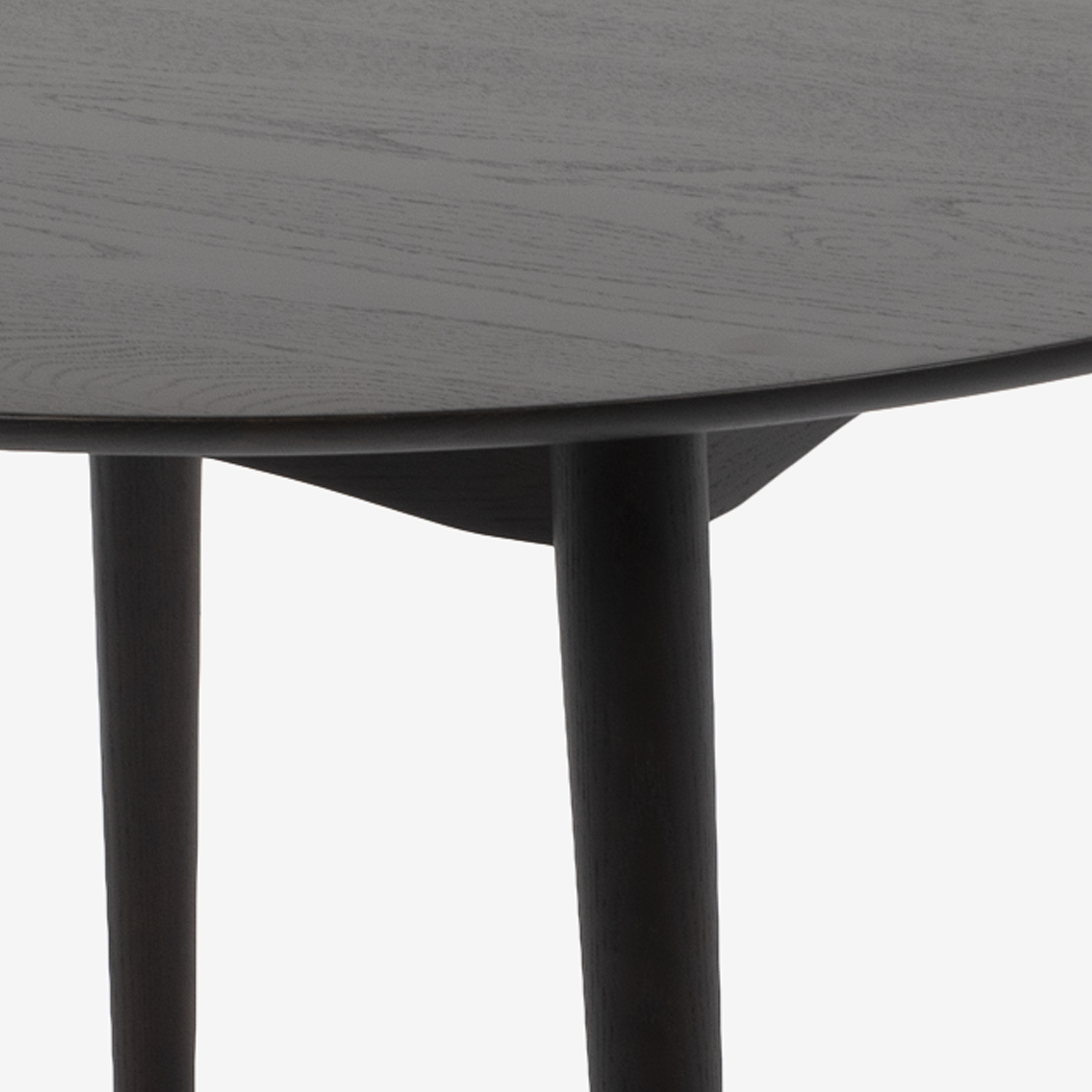 ダイニングテーブル｢シネマ3｣ 円形 レッドオーク材 ダークブラウン色 全2サイズ